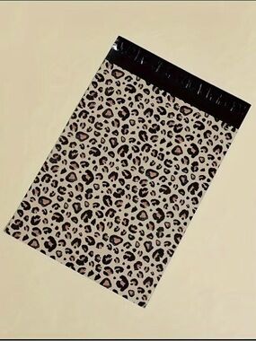 10 Self Adhesive Leopard Print Poly Mailers Shipping Bag